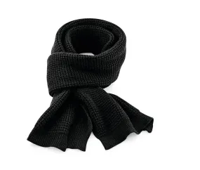 Beechfield BF424 - Bufanda de punto gofrado - Black
