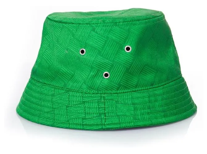 Bottega Veneta, sombrero de pescador intrecciato verde 