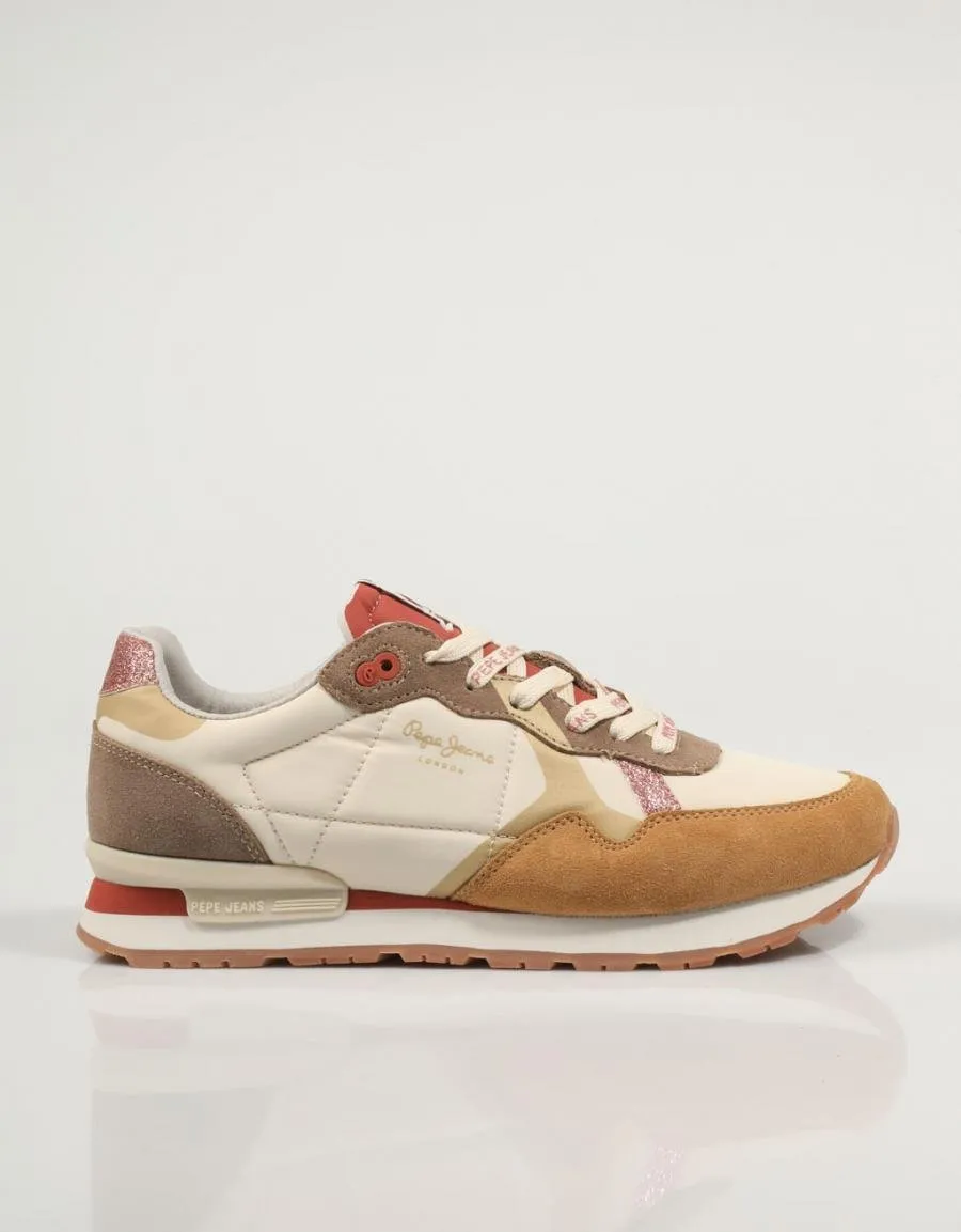  zapatillas PEPE JEANS Brit Print Lux W Pls31523 en Beige 83108