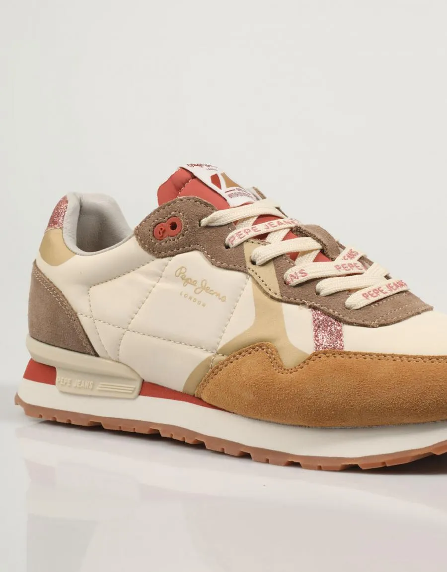  zapatillas PEPE JEANS Brit Print Lux W Pls31523 en Beige 83108